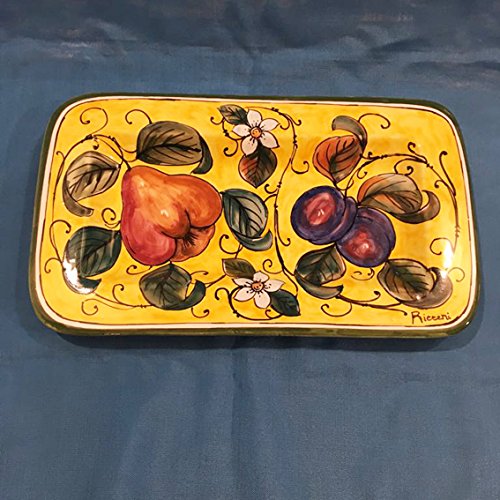 Plateau en céramique Ricceri 33x20, l'idée cadeau artisanale idéale