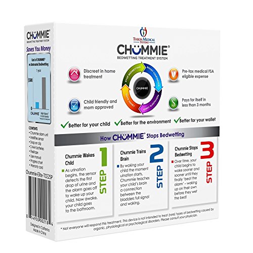 Chummie Elite Bedwetting Alarm for Children and Deep Sleepers – Award Winning Bedwetting Alarm System with Loud Sounds and Strong Vibrations, Pink - Thumbnail 7
