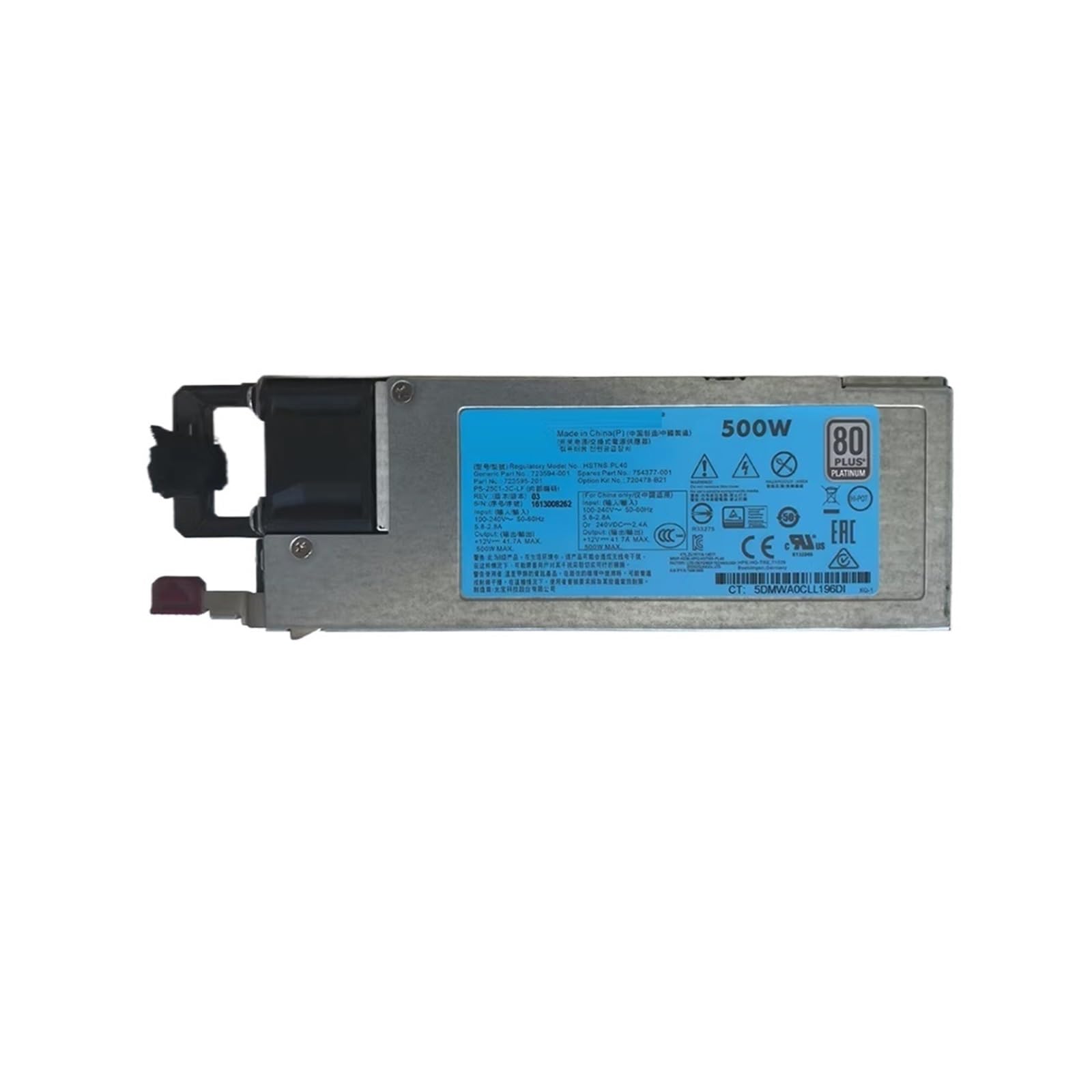 TSCFHGQI 580G9 HSTNS-PL40 HSTNS-PC40 500W power supply 723594-001 754377-001 723595-201 720478-B21 PS-2501-3C-LF