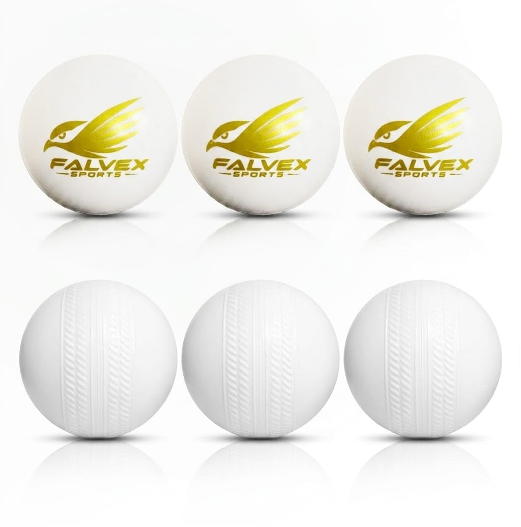 Non-Toxic White Plastic Cricket Training Balls (6, White, 70, Grams, 0.13, pounds)-image-7