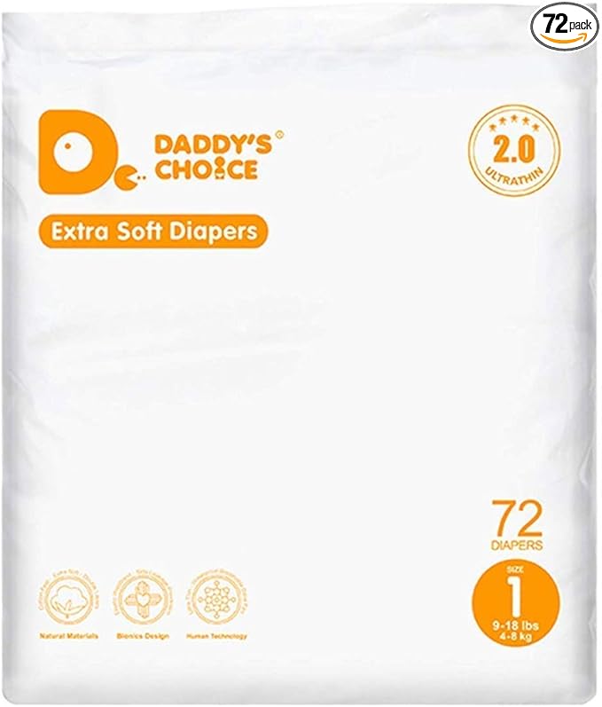 Daddys Choice Cotton-Feel Pant-Style Diapers with Wetness Indicator - 38 Count, XXXL Size, Extra Absorbent Disposable Pull-Up Diaper for Kids