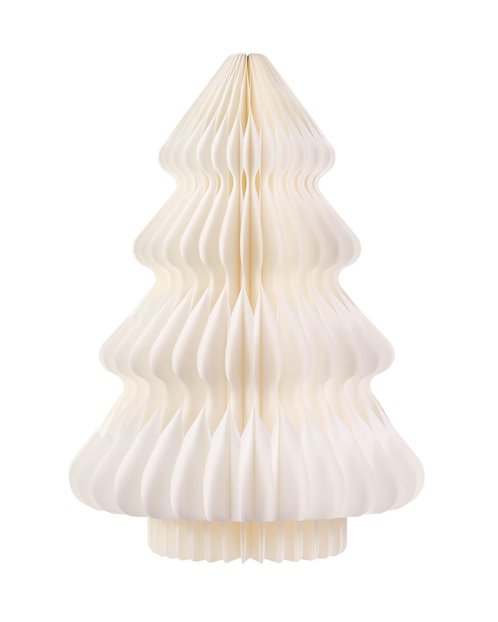 Off-White Paper Honeycomb Christmas Tree, 2 ft