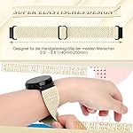Elastische Uhrenarmbänder,16mm 18mm 19mm 20mm 22mm 24mm Schnellverschluss Nylon Armband Verstellbare Aatmungsaktive Sportbänder Ersatzarmband für Herren Damen – Bild 3