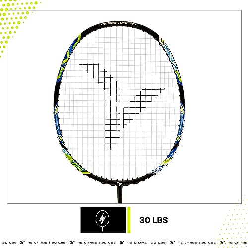 YOUNG(Malaysia) Fury Xtreme Professional Lightweight Badminton Racket, Japanese High Modulus Graphite (Tension Upto 30 lbs), Strung, Includes Full Cover 6 5158SXcuVXL