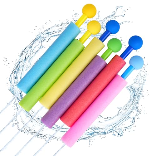 Water Guns for Kids - 6 Pack Water Blaster Soaker Pool Toys for Boys Girls