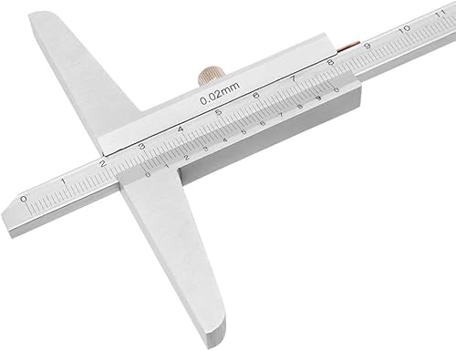 Miniatura 3 de uxcell 0.000-5.906 in Profundidad Vernier Pinza Micrómetro Medidor Medidor Medición Resolución 0.001 in