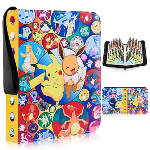 Sammelalbum für Karten, 50 Seiten 400 Karten Kapazität, sammelalbum karten album, Sammelalbum, Geschenk Karten Heft Für Jungen Mädchen Sammler（XZ)