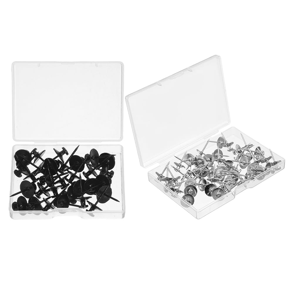 Crochets muraux en zinc avec punaises doubles têtes pour tableaux en liège x60