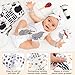 Dreamon 32PCS High Contrast Black and White Baby Sensory Toys, Newborn Tummy Time Toys with Rattle, Soft Book & Flash Cards, Montessori Infant Toys for 0-12 Months Boys Girls Shower Gifts