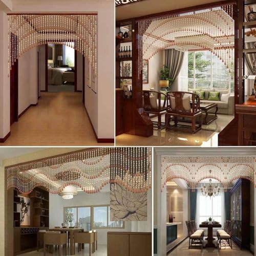 Rideaux de porte en perles de bambou brise-vue salon - 5
