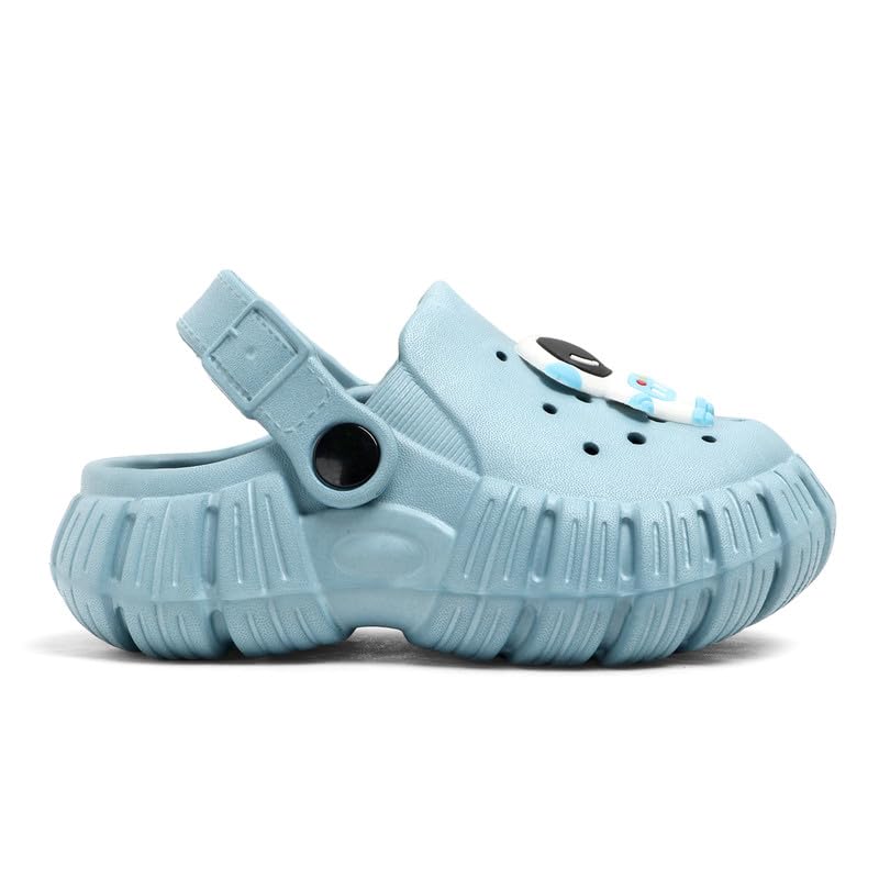 Image of Unisex Kids Clogs Soft Anti Skid Mules Sandals with Adjustable Back Strap Indoor & Outdoor Slipper for Boys & Girls Everyday Use Waterproof Jibbex Slides