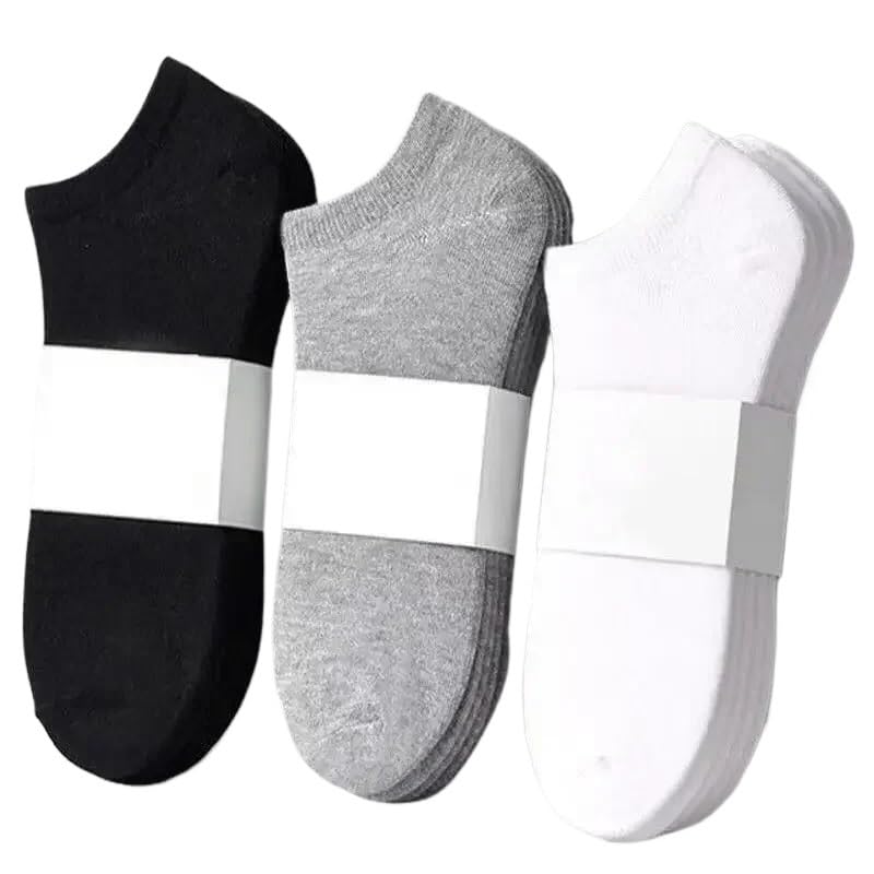 Calcetines tobilleros de algodón y poliéster for mujer | Calcetines Deportivos Mujer Multicolor 5/10 Pares: Calcetines Tobilleros De Algodón Transpirable