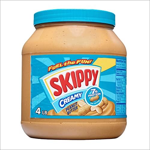 SKIPPY Peanut Butter, Creamy, 7 g protein per serving, 64 oz (Packaging May Vary)