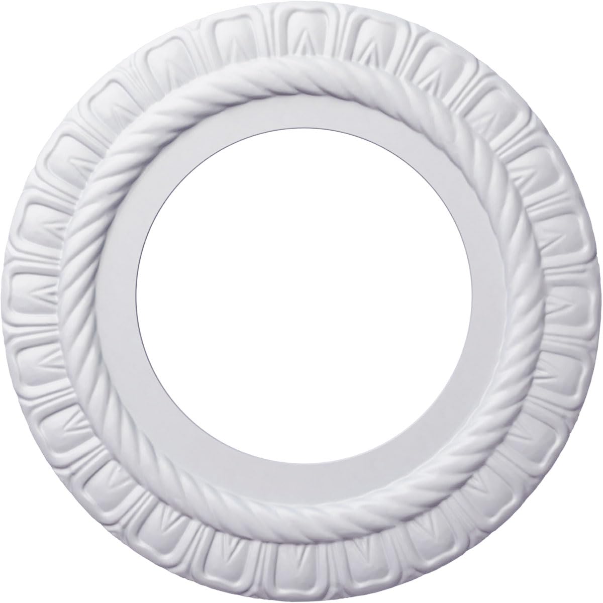 10 5/8"OD x 5 3/4"ID x 1/2"P Claremont Ceiling Medallion (Fits Canopies up to 7")