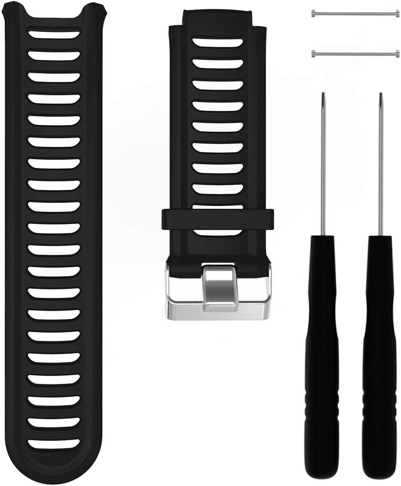 Band for Garmin Forerunner 910XT, Soft Silicone Replacement Watch Band Strap for Garmin Forerunner 910XT Sport Watch, Fits 6.0 inches-8.1 inches Wrist