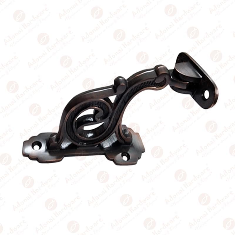 Adonai Hardware Decorative Brass Handrail Bracket (Oil Rubbed Bronze) - Supplied as 2 Pieces per Pack