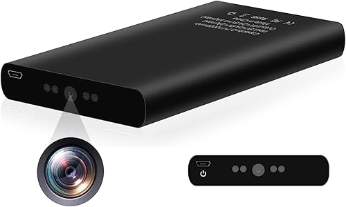 Cámara oculta espía con cargador de batería, cámara de seguridad portátil de 10000 mAh, cámara de seguridad para niñera, HD 1080P, cargador de