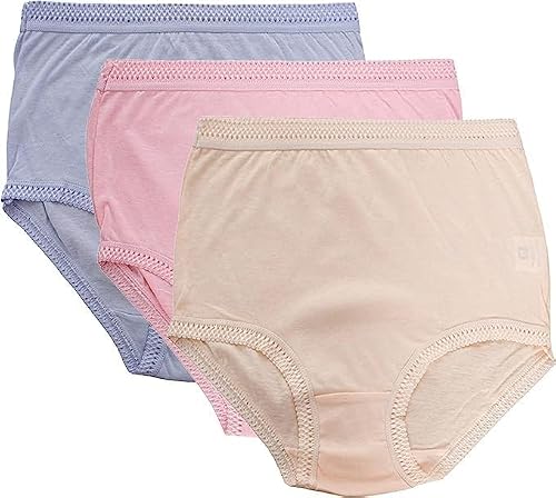 Itrat Women's Pastel Itrat® Woman's Full Mama Briefs | Cotton Rich Knickers Maxi Mama Brief's Underwear | Every Day Mama Brief Cotton Stretch Girls Brief Panties (Xos, )