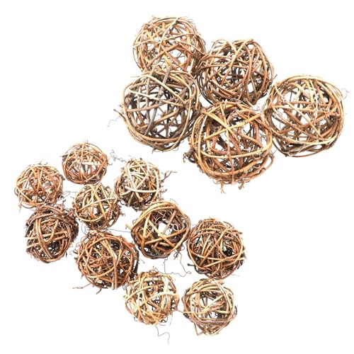 Palline di rattan: utilizzando una tecnologia di produzione avanzata, l'aspetto è semplice e bello, naturale e conciso, artigianato decorativo da appendere