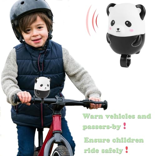 NAMIC 2 Pieces Children's Bicycle Horn, Safety Bicycle Horn, Green Dinosaur, Panda, Universal Cute Cartoon Speaker - Image 3