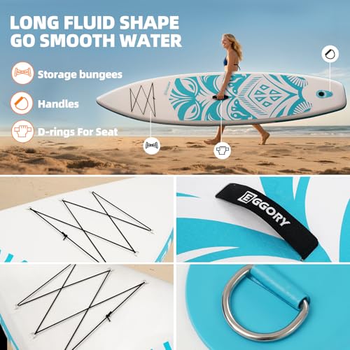 Image of Inflatable Paddle Board,Paddle Boards | Stable Design with Non-Slip Comfort Deck, Portable Travel Paddle Board