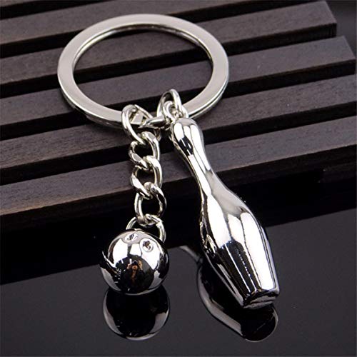Image of COSTOYFUN Mini Cute Soccer Keychain Bowling Tennis Baseball Keychain for Men Women Boys Girls Gift