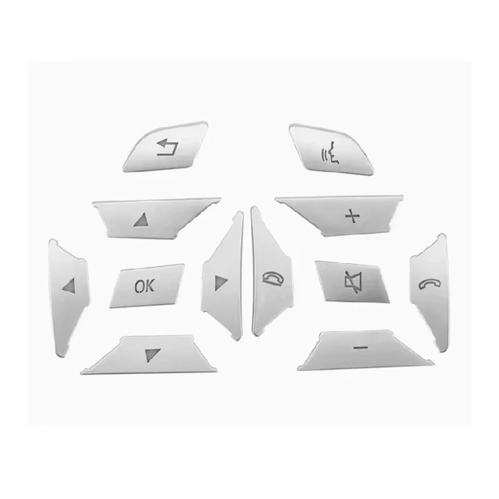 Interior Button Stickers Compatible with Benz for C E Class W204 W212