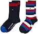 Produktbild Tommy Hilfiger Jungen TH KIDS BASIC STRIPE 2P Socken, Blau (midnight blue 563), 31 (Herstellergröße: 31-34) (2er Pack)
