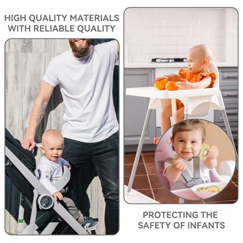 Gurt Sicherheitsgurt,5 Punkt Gurt Hochstuhl für tripp trapp gurt,für Tripp Trapp Hochstuhl Kinderwagen,Verstellbare 5 Punkt Gurt Kinderwagen zum Kinder Bollerwagen,Babyhochstuhl Zubehör(Silber)