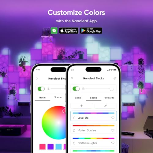Image of Nanoleaf Blocks Smart LED Wall Light Panels, Combo 10PK