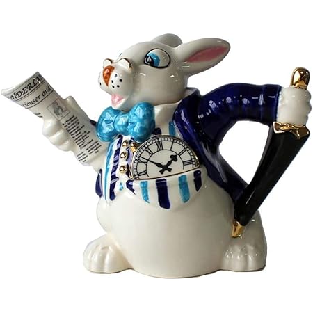 Amazon De Alice Im Wunderland White Rabbit 2 Cup Teekanne