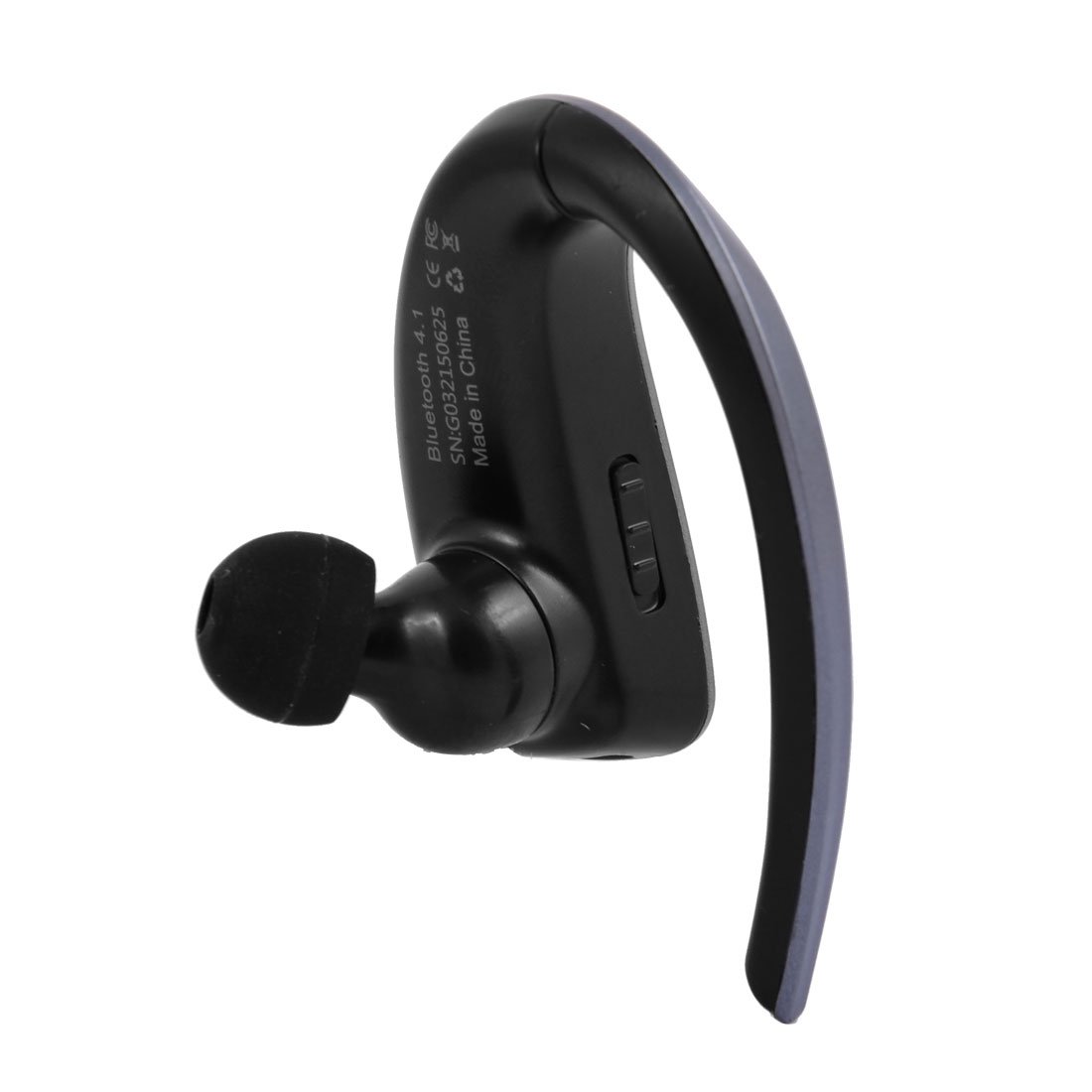 Ruilogod Réduction du bruit de voiture Oreillette sans fil stéréo Bluetooth V4.1 gris