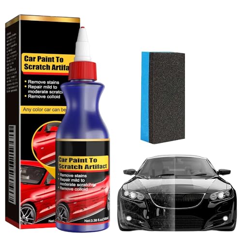 2026 Neues Upgrade Auto Kratzerentferner für Fahrzeuge, Schneller Kratzer Entferner Auto, Lackkratzer Reparatur, Auto Kratzerentferner Polierpaste für Metalliclacke zur Entfernung Kleiner Kratzer (1)