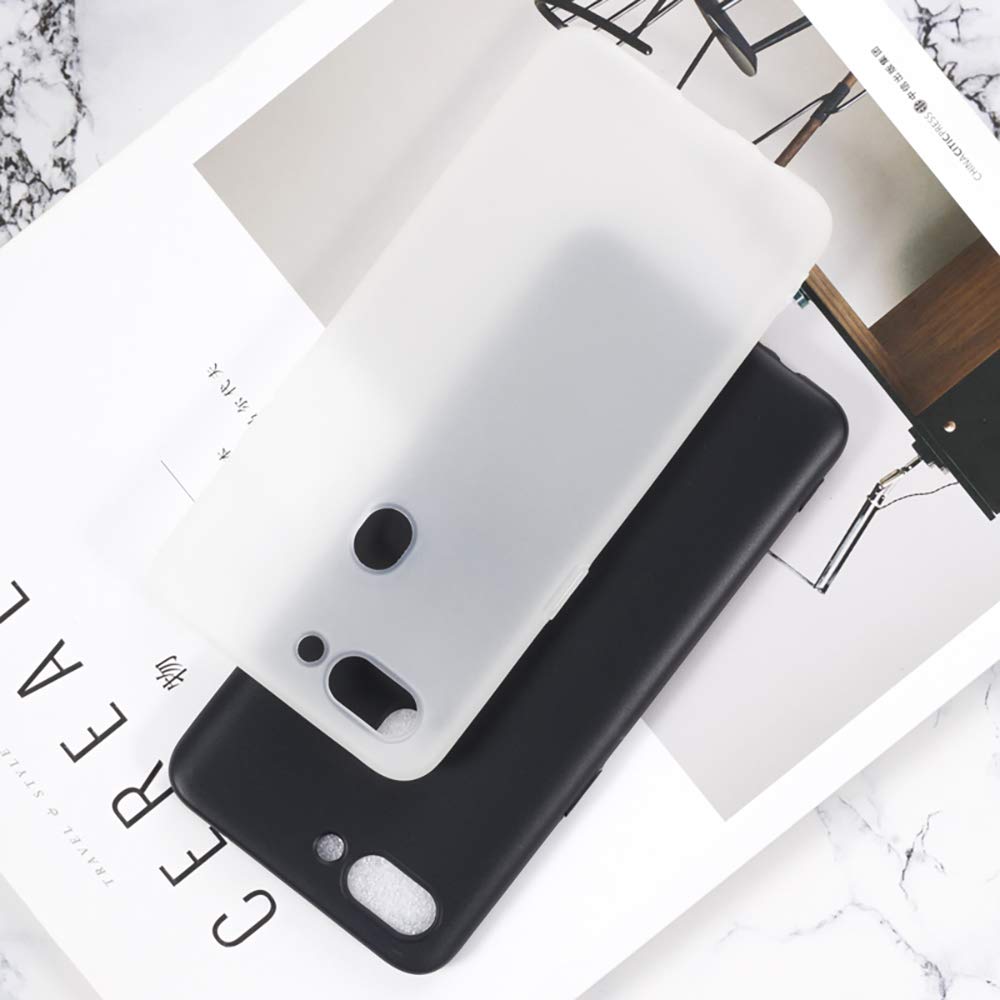 WUACYEAMING Cover per Oppo R15 Pro,Cover Case in Silicone Trasparente Ultra Sottile e Leggera, Anti Ingiallimento Custodia con Antiurto, Anti-Graffio e Retro TPU-(Tre panda