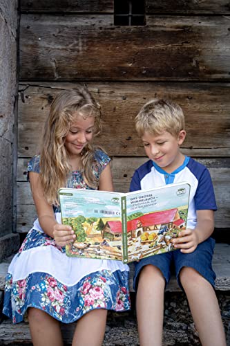 Le cadre du grand drapeau - ensemble dans la cour pour les enfants à partir de 2 ans. Recherchez le livre pour enfants. Dans le livre, les animaux et les véhicules apprennent comme chien, cheval, – vue 8