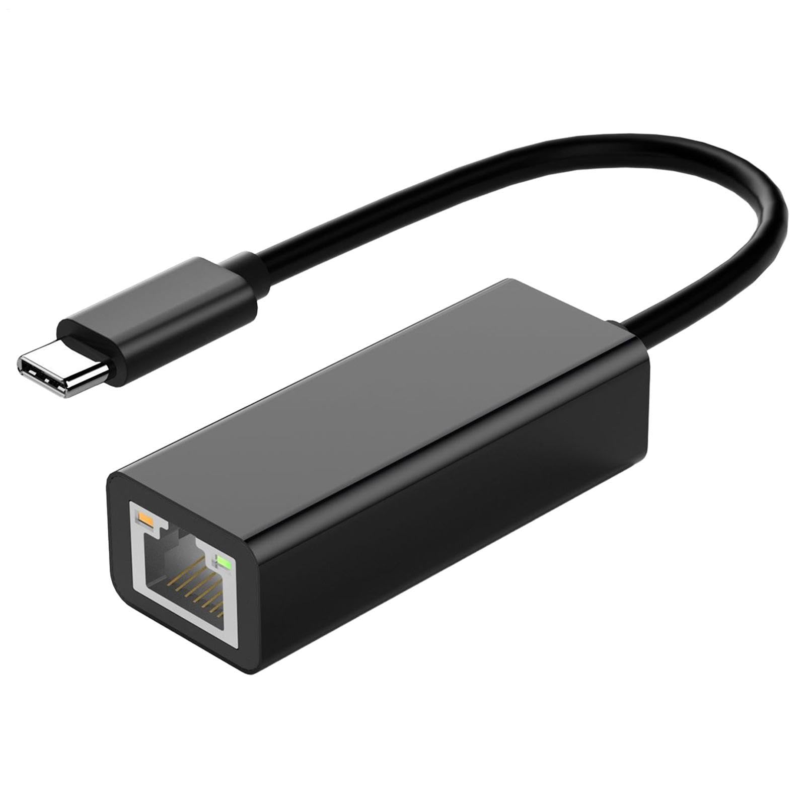 Adattatore Ethernet USB-C 10/100/1000 Mbps Plug and Play per Laptop Desktop