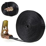 US Cargo Control Endless Ratchet Straps 1 Inch x 30 Foot (2-Pack), Hookless Ratchet Straps, 1,500 LBS Break Strength, 1 Inch Tie Downs for Motorcycles, Bikes, Pallets, Kayaks, Cargo Bundling, & More