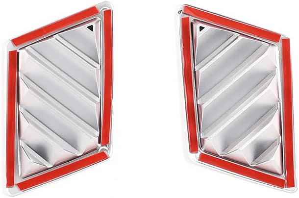 YIWANG ABS Plastic Car Interior Console Air Vent Frame for BMW X3 E83 2006-2010 Side AC Vent Accessories (Silver)