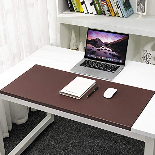 2.2mm Thick Desk Mat with Edge Protection,Large Waterproof Table Mat,Durable Leather Desk Pad Cover,Laptop Keyboard Desk Protector,Wipe Clean
