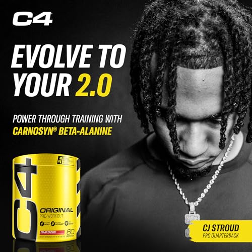 C4 Original Pre Workout Powder Fruit Punch - Vitamin C for Immune Support - Sugar Free Preworkout Energy for Men & Women - 150mg Caffeine + Beta Alanine + Creatine - 60 Servings - Image 5