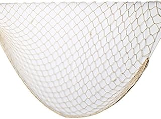 Fishing Netting Decoration, 200*100cm Cotton Nautical Bathroom Accessories Mediterranean Style Photo Display Seaside Balloon Netting for kids Party Birthday Wedding Wall Hanging Decoration(Beige)