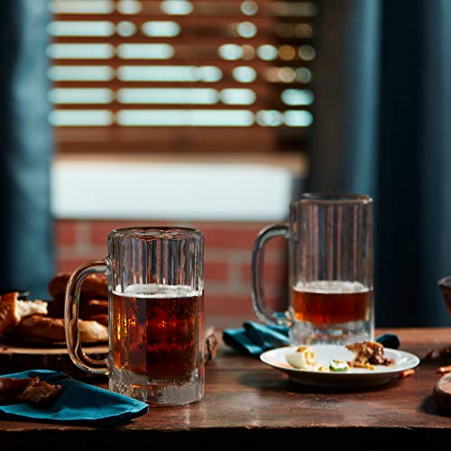Libbey Heidelberg Glass Beer Mugs, 16-Ounce, Set Of 4 #TOP1