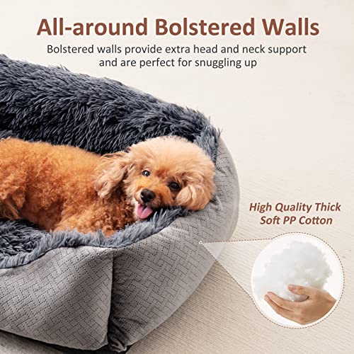 Invenho Small Dog Bed For Small Medium Large Dogs, Rectangle Washable Dog Bed, Orthopedic Dog Sofa Bed, Durable Plush Pet Bed, Soft Calming Sleeping Puppy Bed With Anti-Slip Bottom S(20"X19"X6") #TOP1