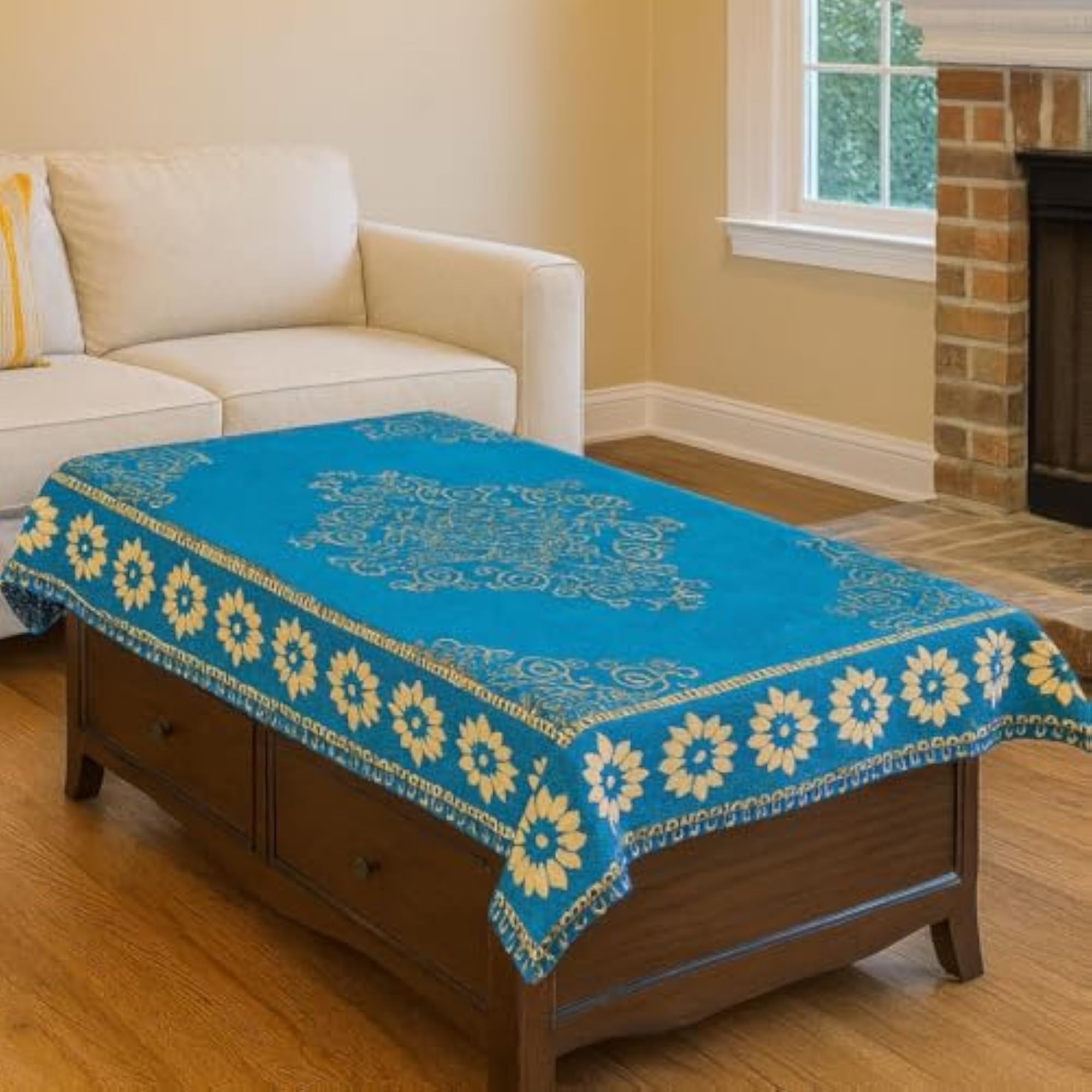 Chenille Designer Center Cover Tabletop, 36x54 Inch