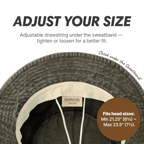 Image of Hot Summer Bucket Hat Trendy Cotton Sun Cap for Beach Golf Fishing | Breathable cotton, fun outdoor vacation style, packable boonie design for men and women