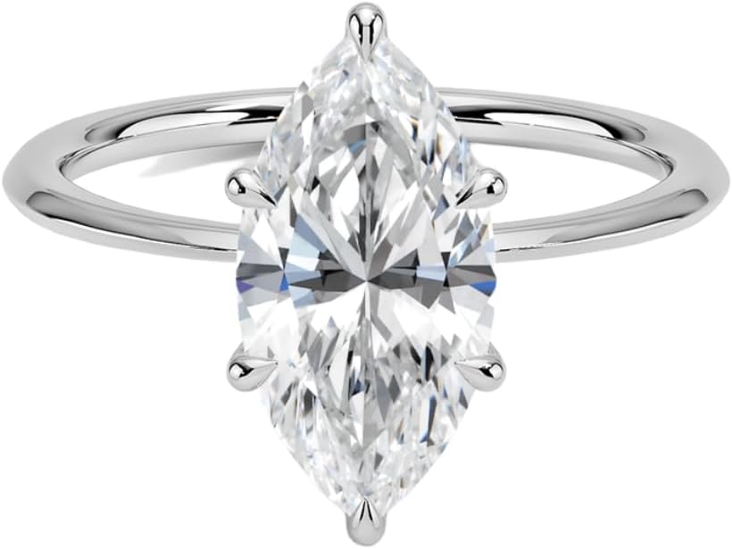 1-3 CT Engagement Ring for Women Solitaire Moissanite Diamond Anniversary Promise Gifts Her 925 Silver 10K/14K/18K Solid Gold Bridal Wedding Ring