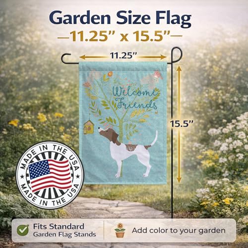Drapeau Pointer Welcome Friends pavillon décoratif multicolore Caroline's Treasures - 4