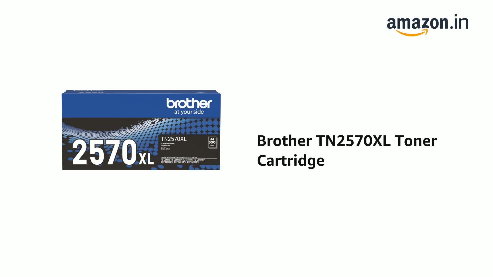 Brother Toner TN-2570XL Has 3000 Pages Yield Compatible with HL