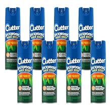 Cutter Backwoods High DEET Insect Repellent, Mosquito Repellent, 40% DEET, 11 Ounce Pack of 8 Aerosol Spray