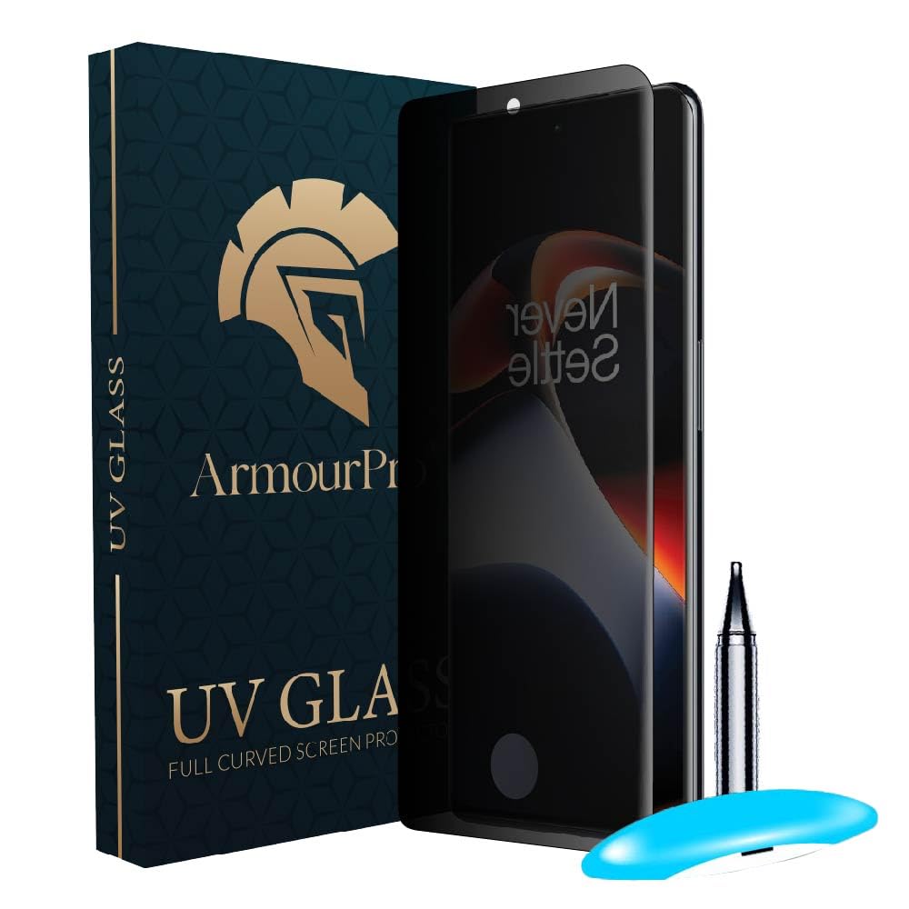 ArmourPro UV Privacy Tempered Glass Screen Protector for OnePlus 11R (6.74 Inch, Pack of 1) Edge to Edge Coverage Anti-Spy/Anti-Peeping 9H Hardness-image-24
